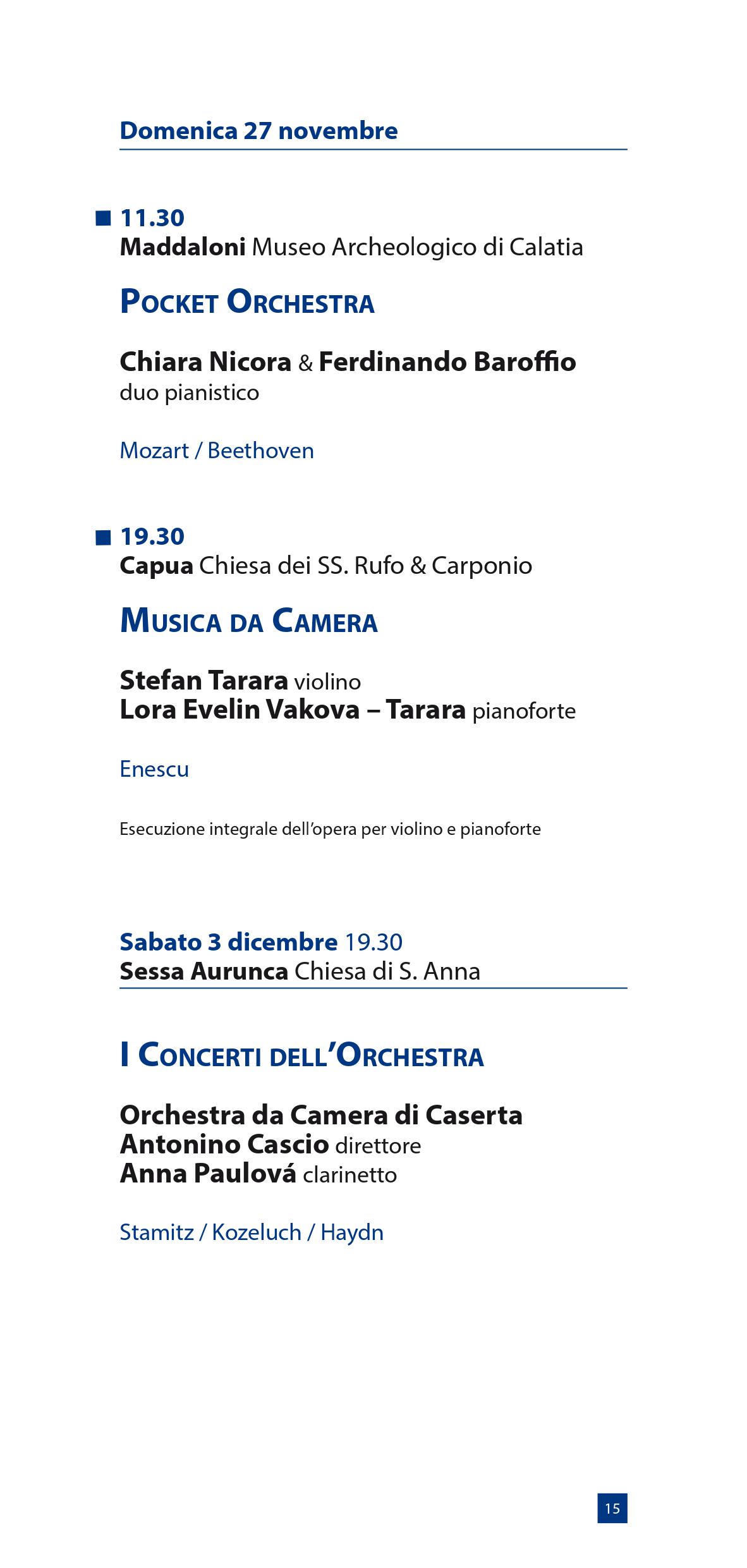 Programma Autunno Musicale 2016