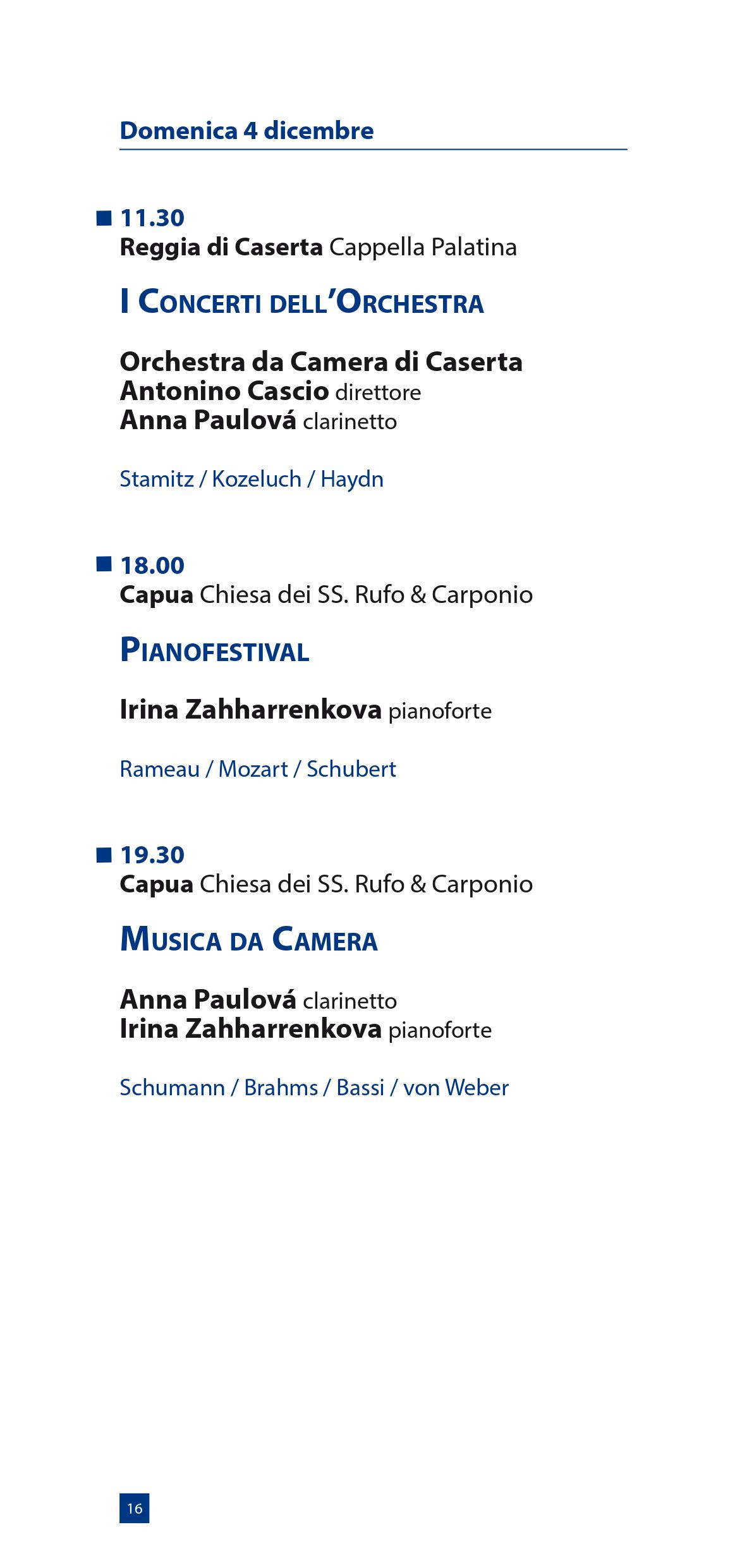 Programma Autunno Musicale 2016