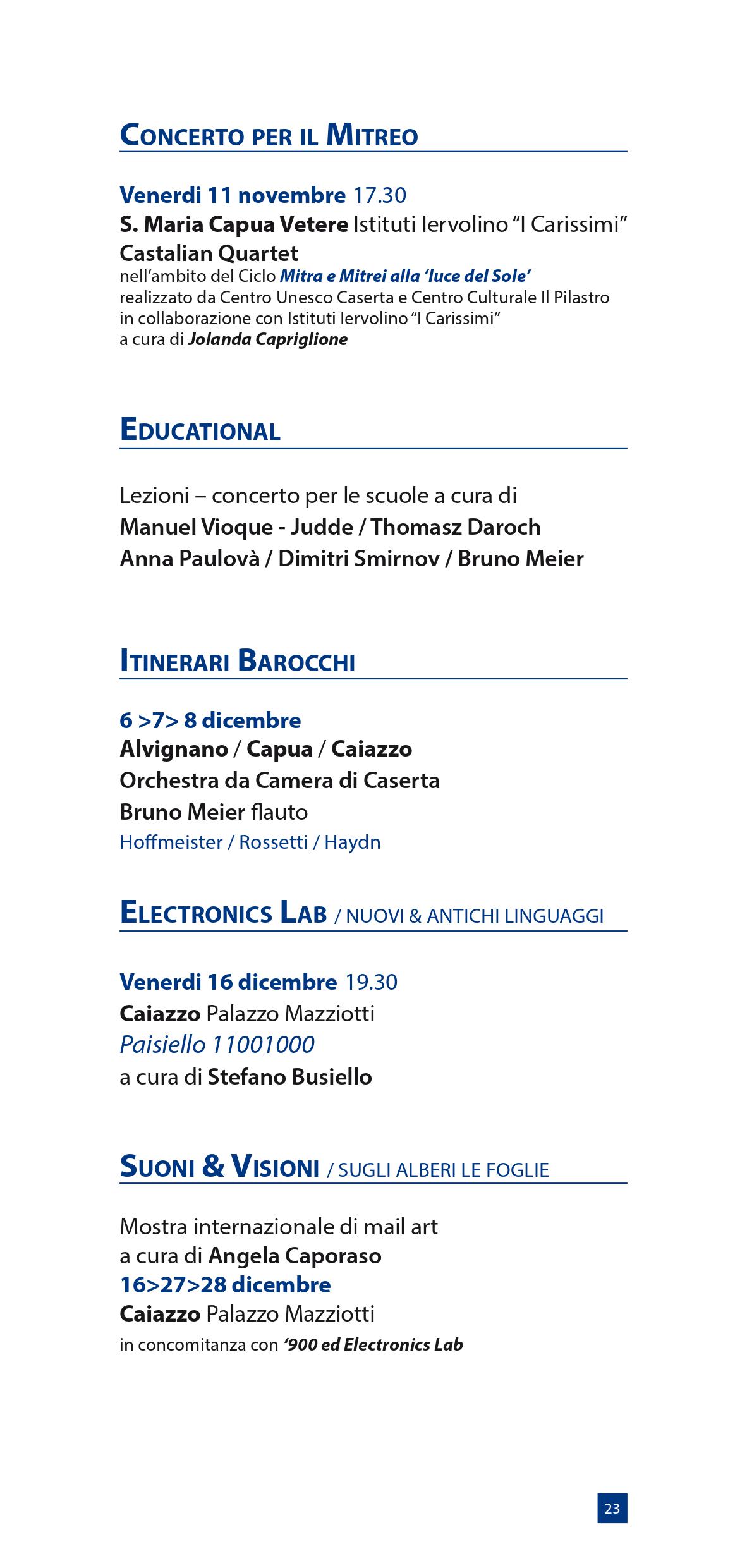 Programma Autunno Musicale 2016