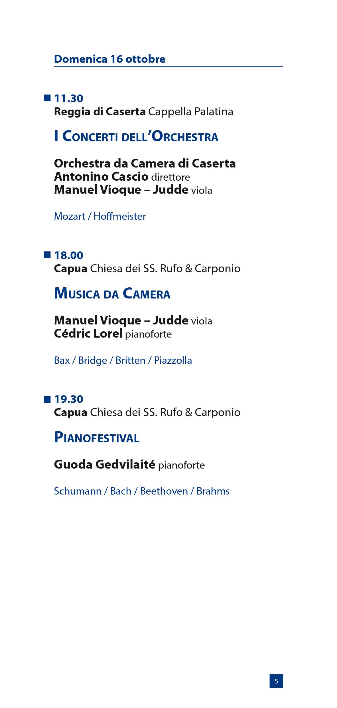 Programma Autunno Musicale 2016