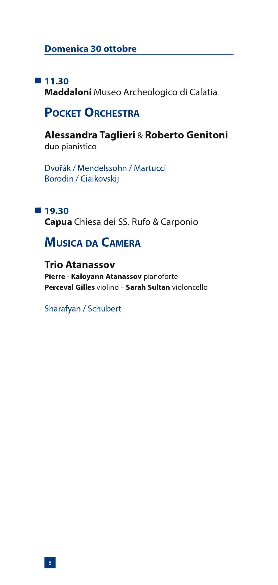 Programma Autunno Musicale 2016